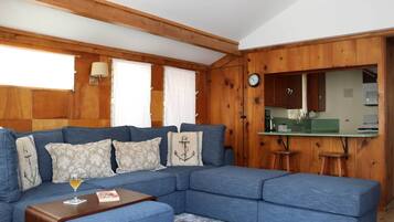 TV, DVD player, books