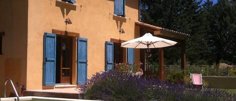 Piscine extérieure, piscine chauffée