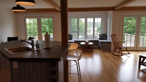 Uitzicht vanuit accommodatie