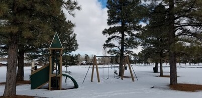 Cozy Bear Cabin in Bison Ranch. Near Mongollon Rim. With a relaxing hot tub.