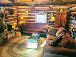 Smart TV, fireplace, DVD player