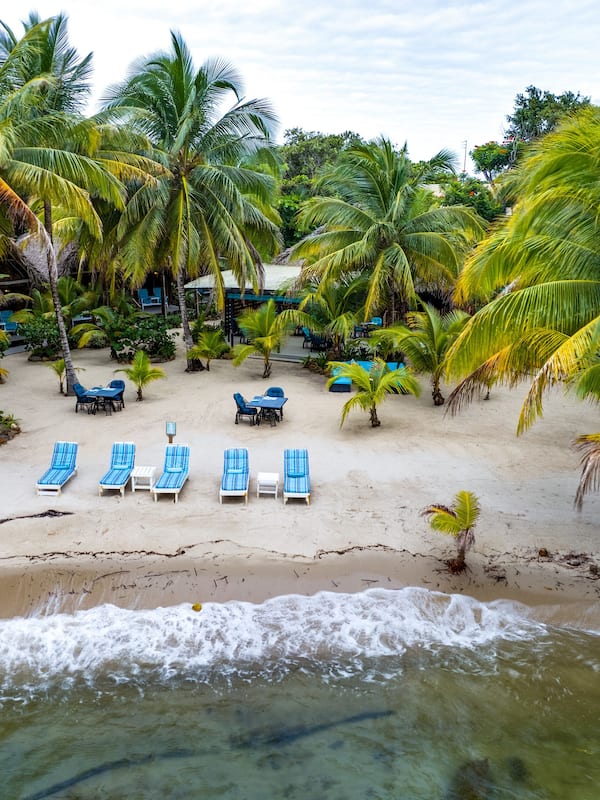 On the beach, white sand, beach massages