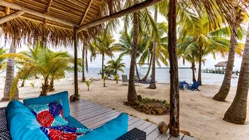 Stuga Superior - 1 queensize-sÀng - havsutsikt | Terrass/Patio