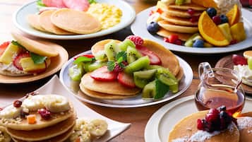 Daily buffet breakfast for a fee