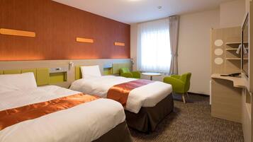 Room, 2 Twin Beds, Non Smoking | Premium bedding, in-room safe, desk, laptop workspace