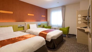 Room, 2 Twin Beds, Non Smoking | Premium bedding, in-room safe, desk, laptop workspace