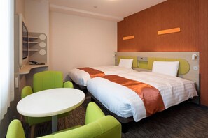 Standard 2 Singles Non Smoking | Premium bedding, in-room safe, desk, laptop workspace - Comfort Hotel Miyazaki (Miyazaki)