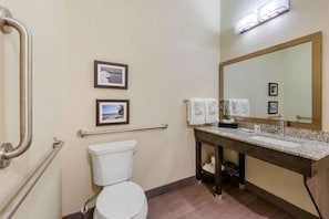 Regadera, amenidades de baño gratuitas, secadora de cabello, toallas