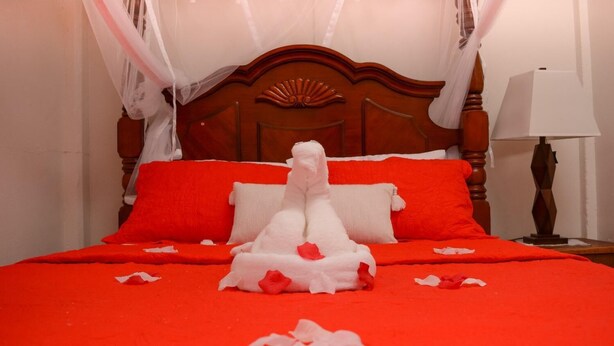 Egyptian cotton sheets, in-room safe, iron/ironing board, cribs (free) - Church Street Guest House (Soufrière)