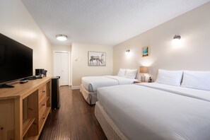 Standard Room, 2 Queen Beds | Iron/ironing board, free WiFi, bed sheets