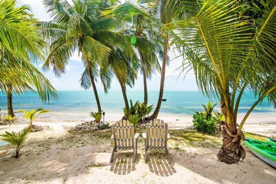Beach Cottage w/ Kayaks, Snorkeling Gear, White Sandy Beach, Turquoise Sea View!