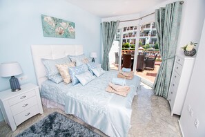 2 bedrooms, in-room safe, iron/ironing board, WiFi