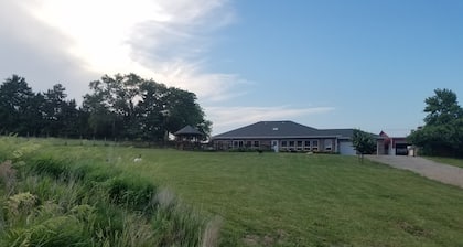 Private loft on charming acreage between Omaha and Lincoln w/ animal sanctuary.