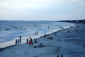 Guests can enjoy a serene beach experience with access to the ocean.