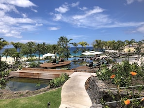 Piscine extérieure, piscine chauffée