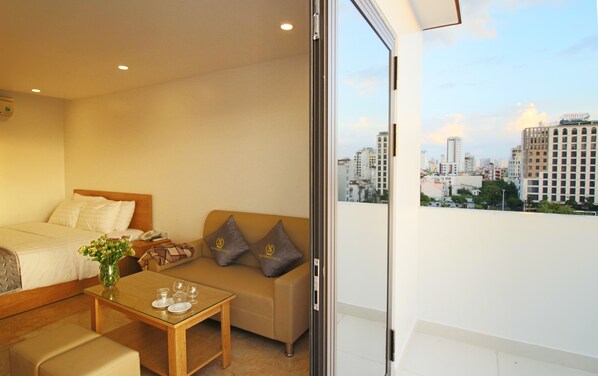 Superior Apartment, Multiple Beds | Living area | Flat-screen TV - Gold Summer 2 Hotel (Da Nang)