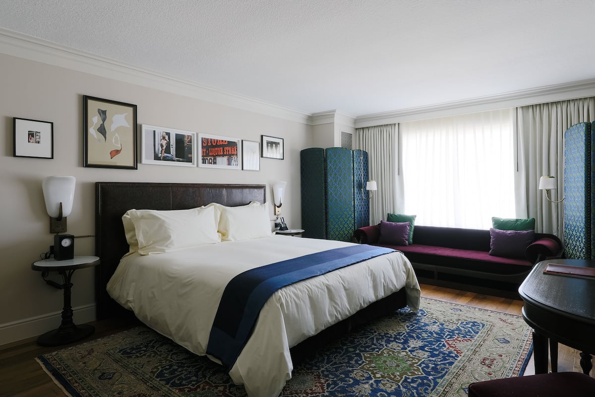 Premium bedding, down comforters, pillowtop beds, minibar