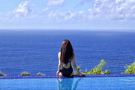 Kamar Deluks, pemandangan samudra | Brankas dan Wi-Fi gratis