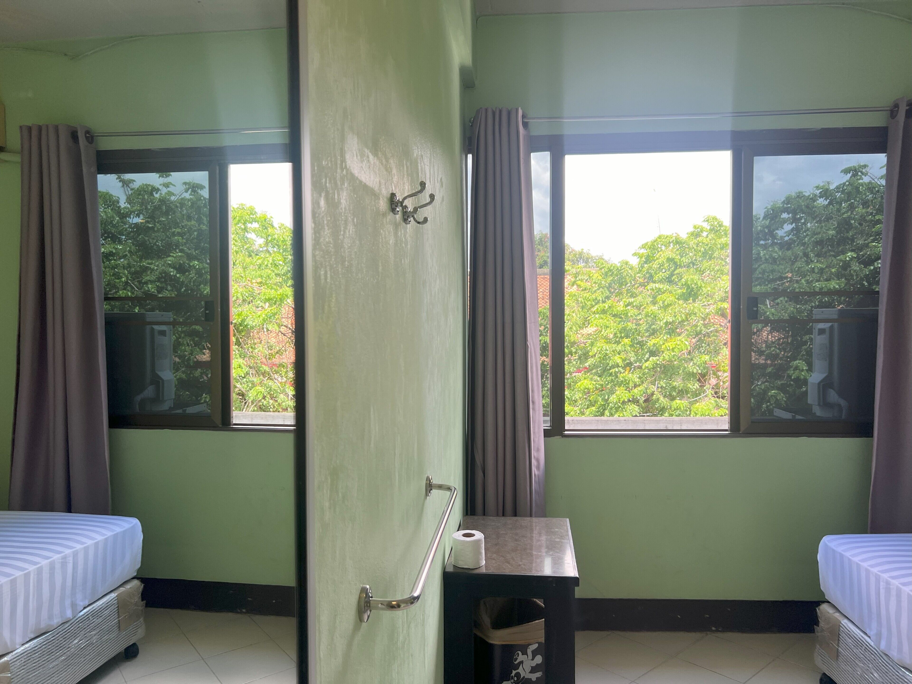 Air Double Room with Private Bathroom | Laptop workspace, free WiFi