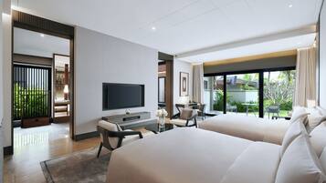 Egyptian cotton sheets, premium bedding, down duvets, pillow-top beds