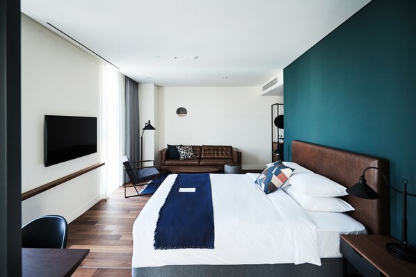 In-room safe, desk, blackout curtains, soundproofing