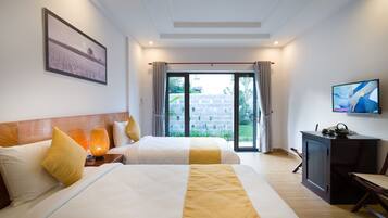 Minibar, in-room safe, desk, blackout curtains