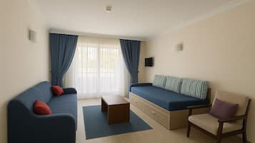 Suite, 1 chambre | Coin séjour