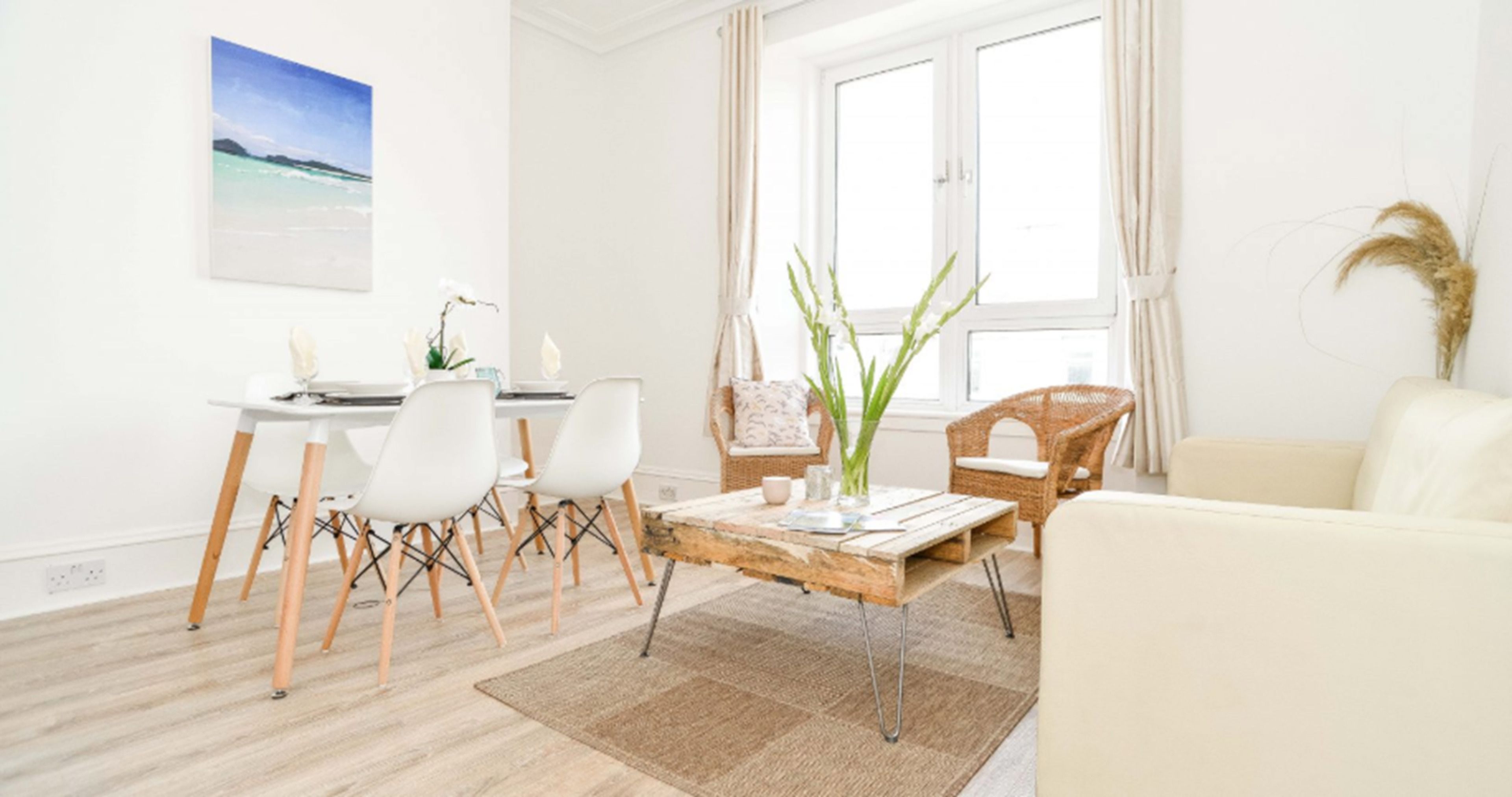 商務公寓, 2 間臥室, 非吸煙房 | 客廳 | 平面電視