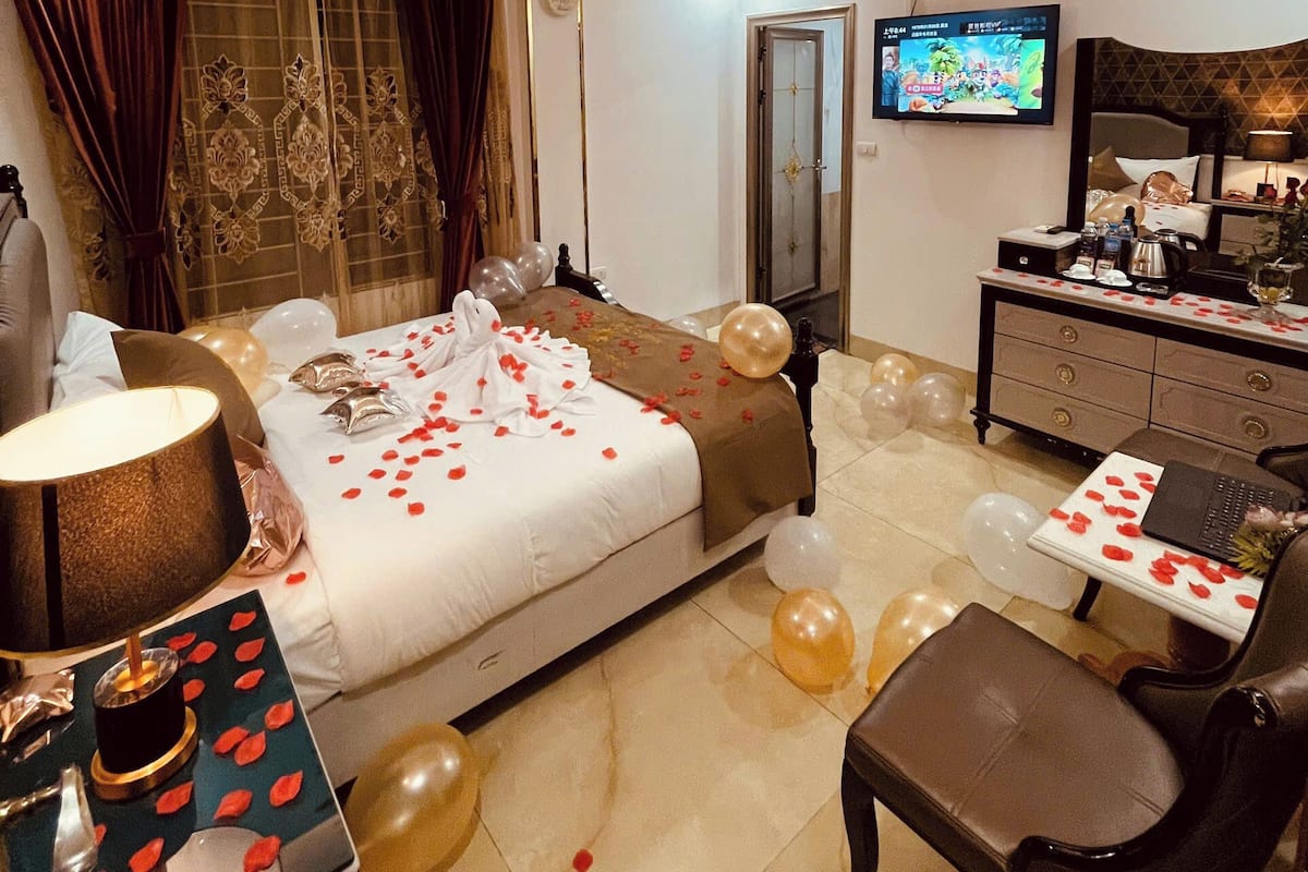 Phòng đôi Deluxe, quang cảnh thành phố | Bộ đồ giường cao cấp, trang trí khác biệt
