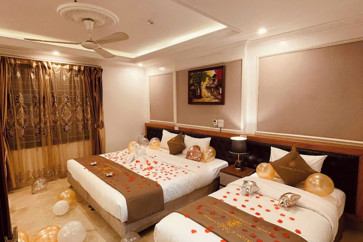 Phòng tập thể, 1 phòng ngủ, quang cảnh thành phố | Bộ đồ giường cao cấp, trang trí khác biệt