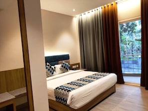 Executive tweepersoonskamer, niet-roken | Hypoallergeen beddengoed, een minibar, een bureau