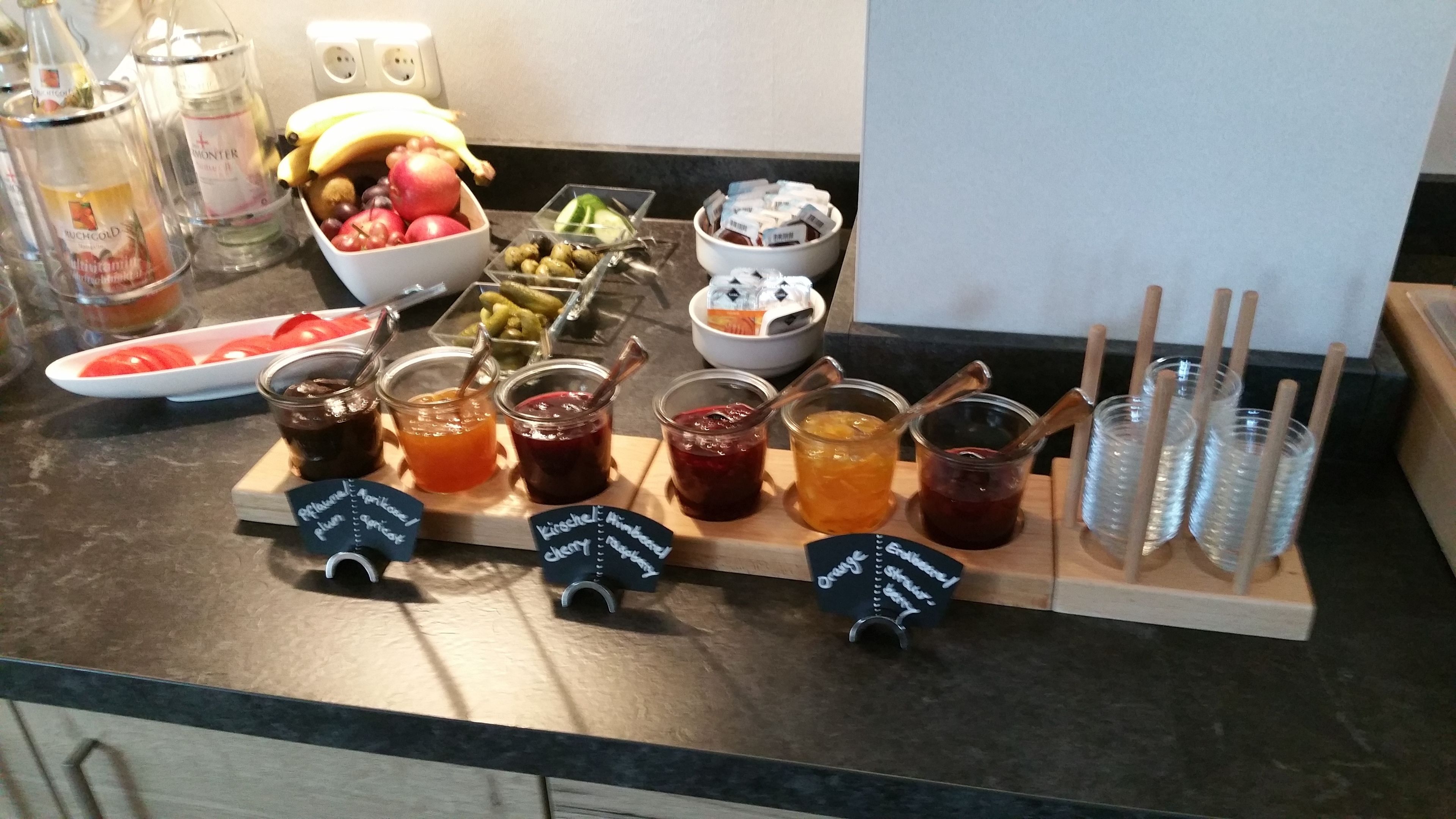 daily buffet breakfast (eur 8 per person)