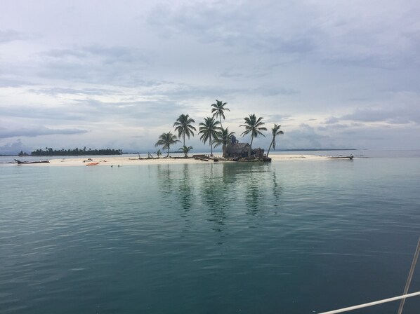 On the beach, white sand, free beach shuttle, beach volleyball - Catamaran en Kuna Yala (Narganá)