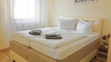 In-room safe, desk, blackout curtains, cots/infant beds