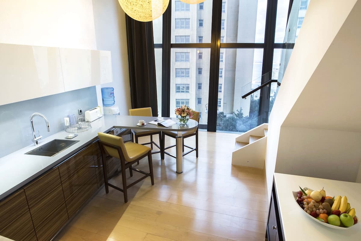 Duplex One Bedroom Apartment Sea View | Private kitchen | Fridge, microwave, oven, dishwasher