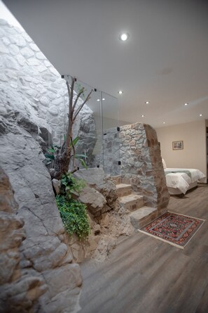 Deluxe Cabin | Minibar, in-room safe, laptop workspace, blackout curtains - Hotel de Piedra (Ezequiel Montes)