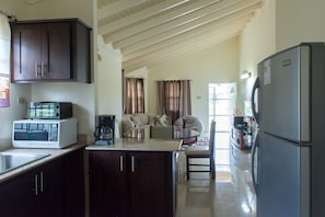 Family Villa, 2 Bedrooms | Private kitchen | Full-size fridge, microwave, oven, stovetop