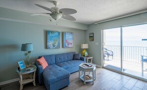 Smart TV, DVD player, books, music library