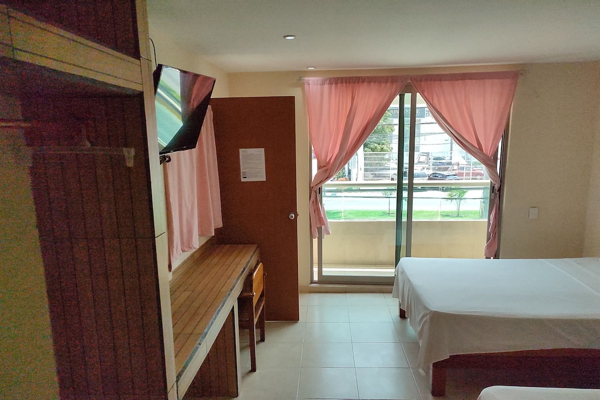 Standard Double Room, 2 Double Beds | 2 bedrooms, bed sheets