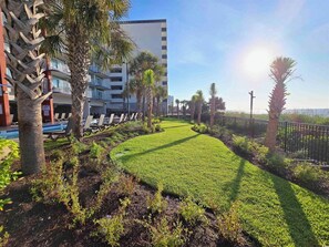 Property grounds - Spectacular OCEANFRONT 2 bedroom, 2 bath condo on 3rd floor newly remodeled (Myrtle Beach)