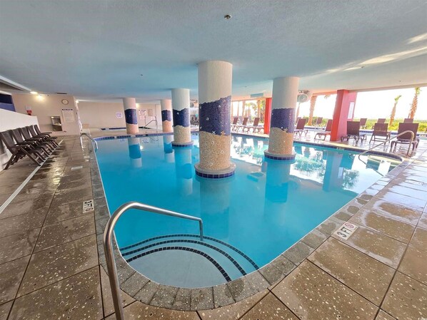 Indoor pool, outdoor pool