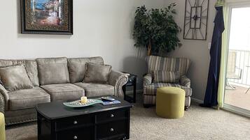TV, DVD player, stereo