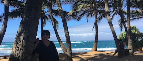 Tæt på stranden