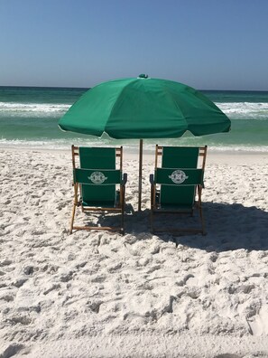 Am Strand, Liegestühle