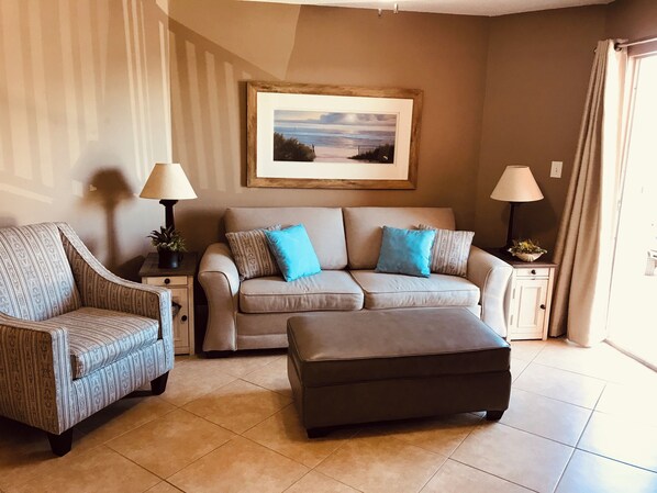 Smart TV, DVD player, books, video library