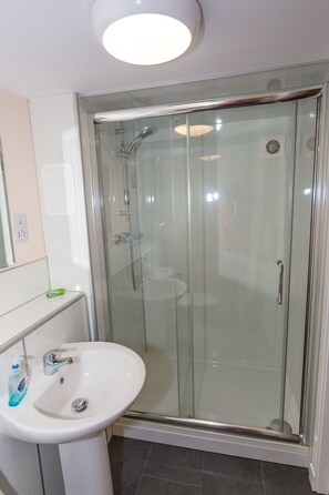 Departamento, 3 habitaciones | Regadera en el baño