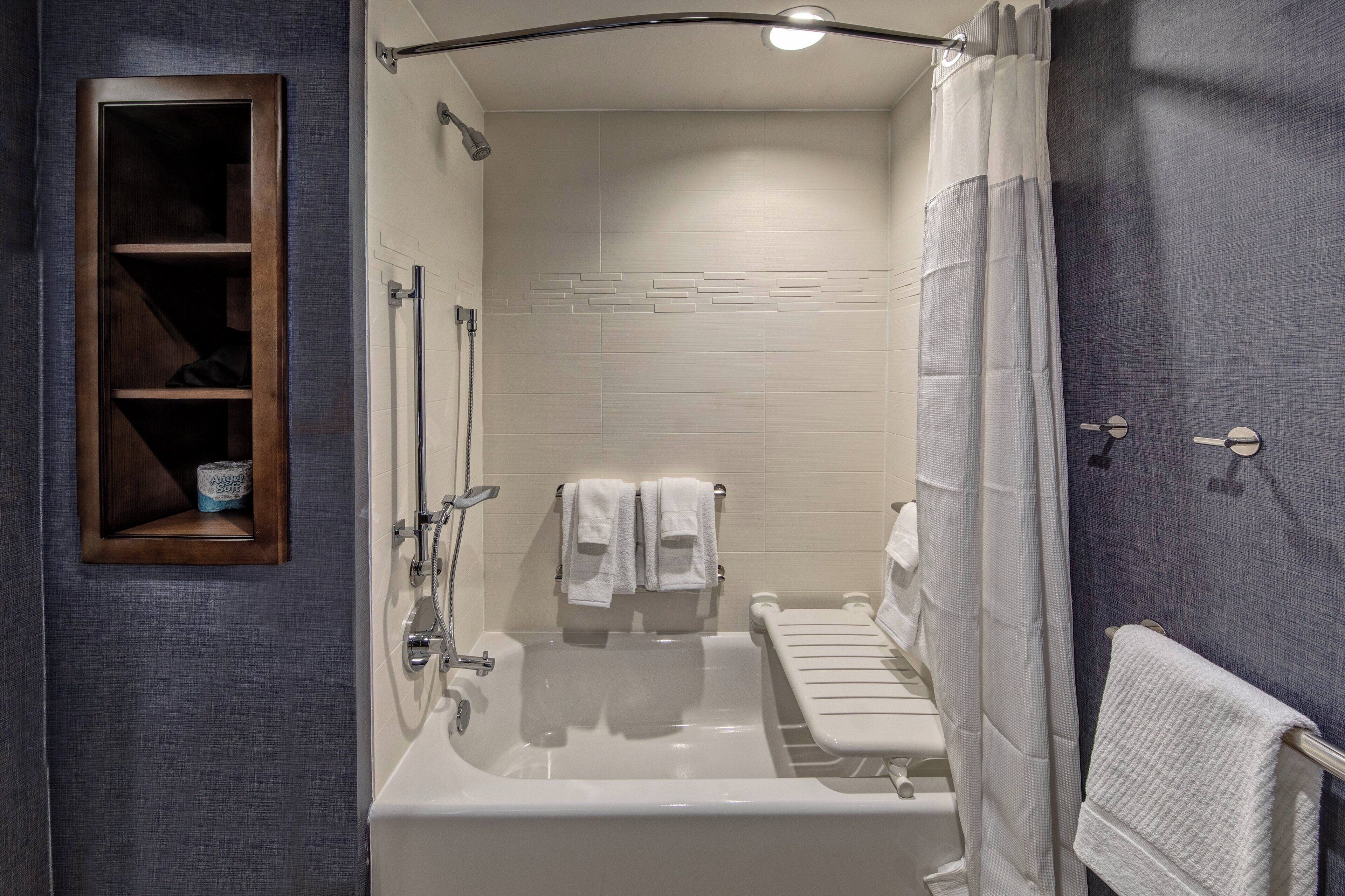 free toiletries, hair dryer, towels, soap