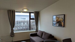 Apartment, 1 Bedroom | Living room - Lágholt apartments (Stykkisholmur)