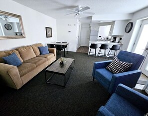 Smart TV, lareira, livros