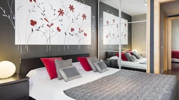 2 slaapkamers, een kluis op de kamer, een strijkplank/strijkijzer